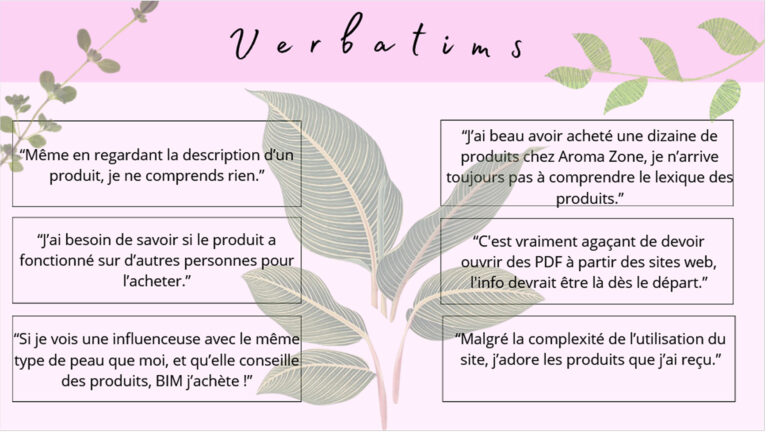 Verbatims